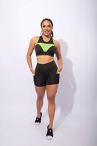 Conjunto Fitness Feminino Short Com Bolso Tela E Top Tela Academia Treino F7 NEW STYLE Conjunto Fitness Feminino Short Com Bolso Tela E Top Tela Academia Treino F7 NEW STYLE