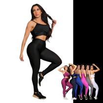 CONJUNTO Fitness Feminino TOP ALÇA FINA + Calça LEG BÁSICA Sports Treino Tecido Premium 877 CONJUNTO Fitness Feminino TOP ALÇA FINA + Calça LEG BÁSICA Sports Treino Tecido Premium 877