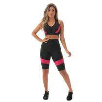 Conjunto Fitness Fristyle Bermuda E Top Academia Feminino