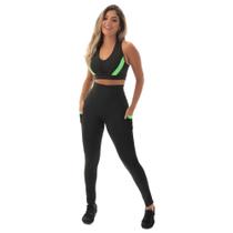 Conjunto Fitness Fristyle Legging Com Bolso E Top Academia Feminino
