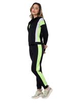 Conjunto fitness jaqueta e calça jogger com recortes graphene g0764