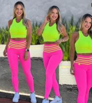 Conjunto fitness legging e cropped