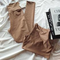Conjunto Fitness Longo Marom Claro Infinity Conjunto Fitness Longo Marom Claro Infinity