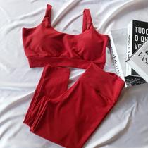 Conjunto Fitness Longo Vermelho Poly