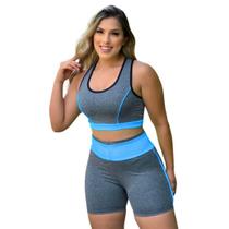 Conjunto Fitness Plus Size e Slim M ao EXGG(36 AO 54) SUPLEX PREMIUM