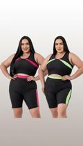 Conjunto Fitness Plus Size Suplex 2 Peças Conjunto Fitness Plus Size Suplex 2 Peças
