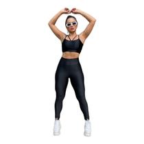 Conjunto Fitness Poliamida Top e Legging