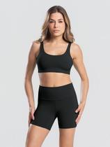 Conjunto Fitness Short Cós Duplo e Top com Elástico em Suplex de Poliamida Academia Conjunto Fitness Short Cós Duplo e Top com Elástico em Suplex de Poliamida Academia