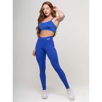 Conjunto Fitness Top Alça e Calça Legging Poliamida Premium Zero Transparência Cós Alto Academia Conjunto Fitness Top Alça e Calça Legging Poliamida Premium Zero Transparência Cós Alto Academia