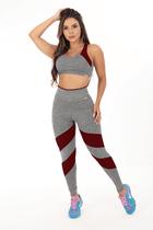 Conjunto Fitness Top Calça Feminina Tarelles - T0528 - T0529 Conjunto Fitness Top Calça Feminina Tarelles - T0528 - T0529
