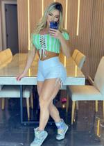Conjunto Fitness Top Com Bojo Short Com Empina Bumbum Conjunto Fitness Top Com Bojo Short Com Empina Bumbum