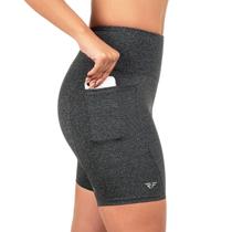 Conjunto Fitness Top Com Bojo Short Run Com Bolso Caminhada