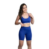 Conjunto Fitness Top Com Bojo Short Run Com Bolso Caminhada