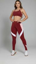 Conjunto Fitness Top e Calça Legging Zero Transparência