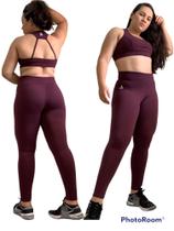 Conjunto Fitness - Vinho Conjunto Fitness - Vinho