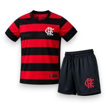 Conjunto Flamengo Infantil Camiseta + Shorts Dry Licenciado - Conjunto Flamengo Infantil Camiseta + Shorts Dry Licenciado -