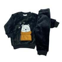 Conjunto Fleece com Bordado Quentinho Peluciado Para Bebê Conjunto Fleece com Bordado Quentinho Peluciado Para Bebê