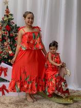 Conjunto Floral Melina Vermelho Conjunto Floral Melina Vermelho