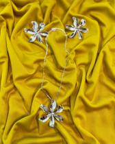 Conjunto florcolar e brincos