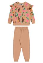 Conjunto Flores e Focinhos Menina Bee Loop
