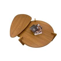 Conjunto Fluid de centro orgânica 100x60cm &amp redonda 90cm Madeira Freijó