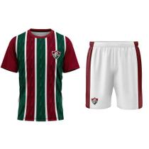 Conjunto Fluminense Símbolo Mini Craque - Camisa + Shorts - Infantil Conjunto Fluminense Símbolo Mini Craque - Camisa + Shorts - Infantil