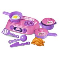 Conjunto Fogão Panelinha Infantil Cozinha Meninas Acessórios - Zuca Toys