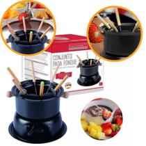 Conjunto Fondue 11 Peças Carne Chocolate Jantar Romântico - Hauskraft