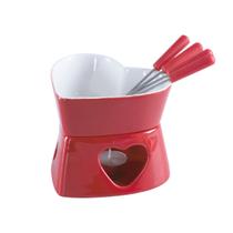 Conjunto Fondue 7 Peças Herstal Vermelho Coração Conjunto Fondue 7 Peças Herstal Vermelho Coração