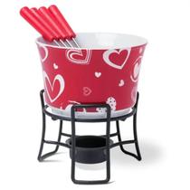 Conjunto Fondue Brinox 6 Peças Cerâmica e Aço Inox 425ml