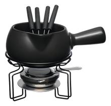 Conjunto Fondue De Cerâmica Chocolate Queijo Carne Kit Conjunto Fondue De Cerâmica Chocolate Queijo Carne Kit