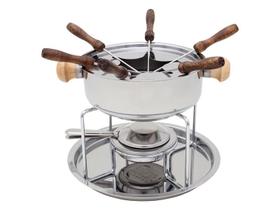 Conjunto fondue panela inox 1 litro 10 peças ravinox 501