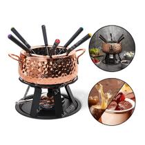 Conjunto Fondue Panela Queijo Carne Chocolate Presente Mãe