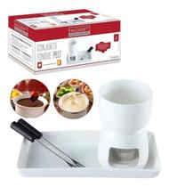 Conjunto Fondue Pelt 6 Peças Chocolate Jantar Romântico