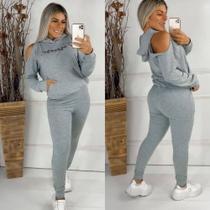 Conjunto Forever Calça e Blusa de Manga Longa com Capuz