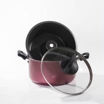 Conjunto forma de pudim banho maria cereja mta 20 cm
