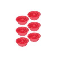 Conjunto Formas Forminhas Silicone Candy Cupcakes 6 Unidade Ótima Qualidade e Durabilidade Coloridos e Alegres - atef