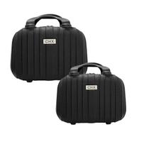 Conjunto Frasqueira Viagem Rígida Necessaire Organizador Mão Bagagem Leve Resistente Abs - CHX