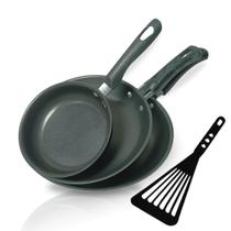 Conjunto Frigideira Antiaderente Kit 12 / 18 / 22 Teflon Preto 1 Espátula