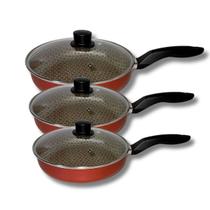 Conjunto Frigideira Funda Rotoprint C Tampa 3 Peças 18 20 22