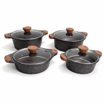 Conjunto Frigigold 4 Pecas Linha Granite para fogão de Indução e tudo sem óleo