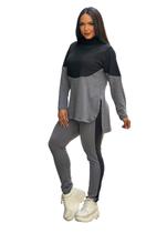 Conjunto Frio Blusa Calça Com Gola Feminino Elegante Agasalho Lanzinha Inverno Fresquinho Achonchegante Confortavel 3102 Conjunto Frio Blusa Calça Com Gola Feminino Elegante Agasalho Lanzinha Inverno Fresquinho Achonchegante Confortavel 3102
