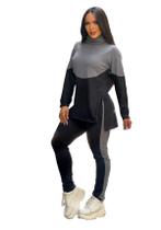 Conjunto Frio Blusa Calça Com Gola Feminino Elegante Agasalho Lanzinho Inverno Confortavel 3102 Conjunto Frio Blusa Calça Com Gola Feminino Elegante Agasalho Lanzinho Inverno Confortavel 3102