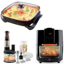 Conjunto Fritadeira, Panela Elétrica, Mixer Multifuncional Masterchef 220v Mallory