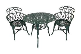 Conjunto Fundido Jardim Varanda Viena com Mesa e 2 Poltronas Várias Cores Conjunto Fundido Jardim Varanda Viena com Mesa e 2 Poltronas Várias Cores