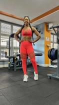 Conjunto Fuso suplex top + calça Laranja digital Conjunto Fuso suplex top + calça Laranja digital