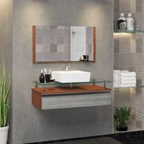Conjunto Gabinete Banheiro 80cm Ametista Conjunto Gabinete Banheiro 80cm Ametista