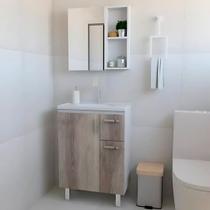 Conjunto Gabinete de Banheiro com Cuba e Espelheira Armário Conjunto Gabinete de Banheiro com Cuba e Espelheira Armário