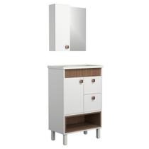 Conjunto Gabinete de Banheiro Istambul 60cm