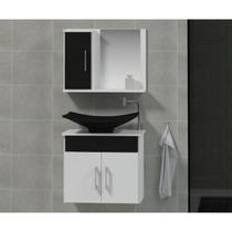 Conjunto Gabinete Para Banheiro com Cuba e Espelheira Bali Conjunto Gabinete Para Banheiro com Cuba e Espelheira Bali